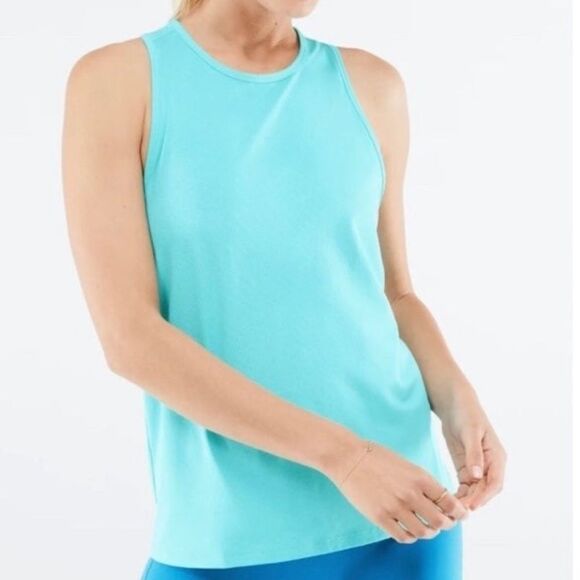 Fabletics Tops - NWT Fabletics Teagan Pool Blue‎ Racerback Tank Size Large